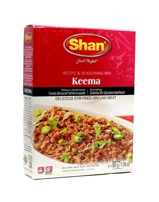 Mix di spezie per carne macinata saltata Keema Shan 50g.